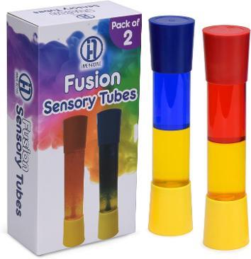 Fusion Sensory Tubes for Kids Colors Mix for Visual Sensory Play Fidget Tubes 