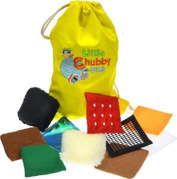 Little Chubby One Sensory Textured Squares - Mini Pillows and Patches