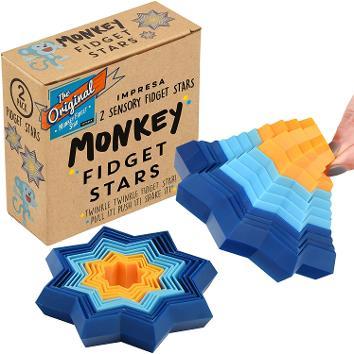 Pack Original Monkey Fidget Star Kid Sensory Toys to Help Calm Focus 