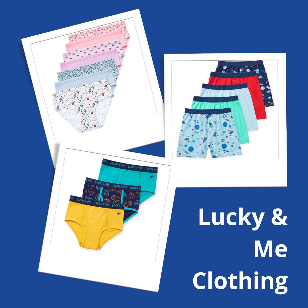 lucky and me childrens sensory friendly clothing underwear for girls and boys 