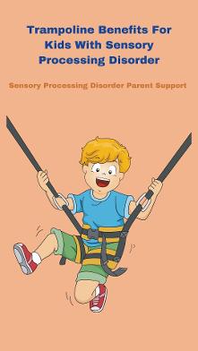 child on sensory trampoline Trampoline Benefits For Kids With Sensory Processing Disorder 